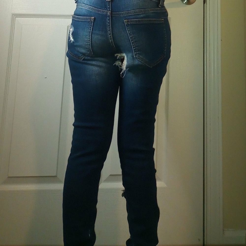 Denim Ripped Jeans - Picture 3 of 4